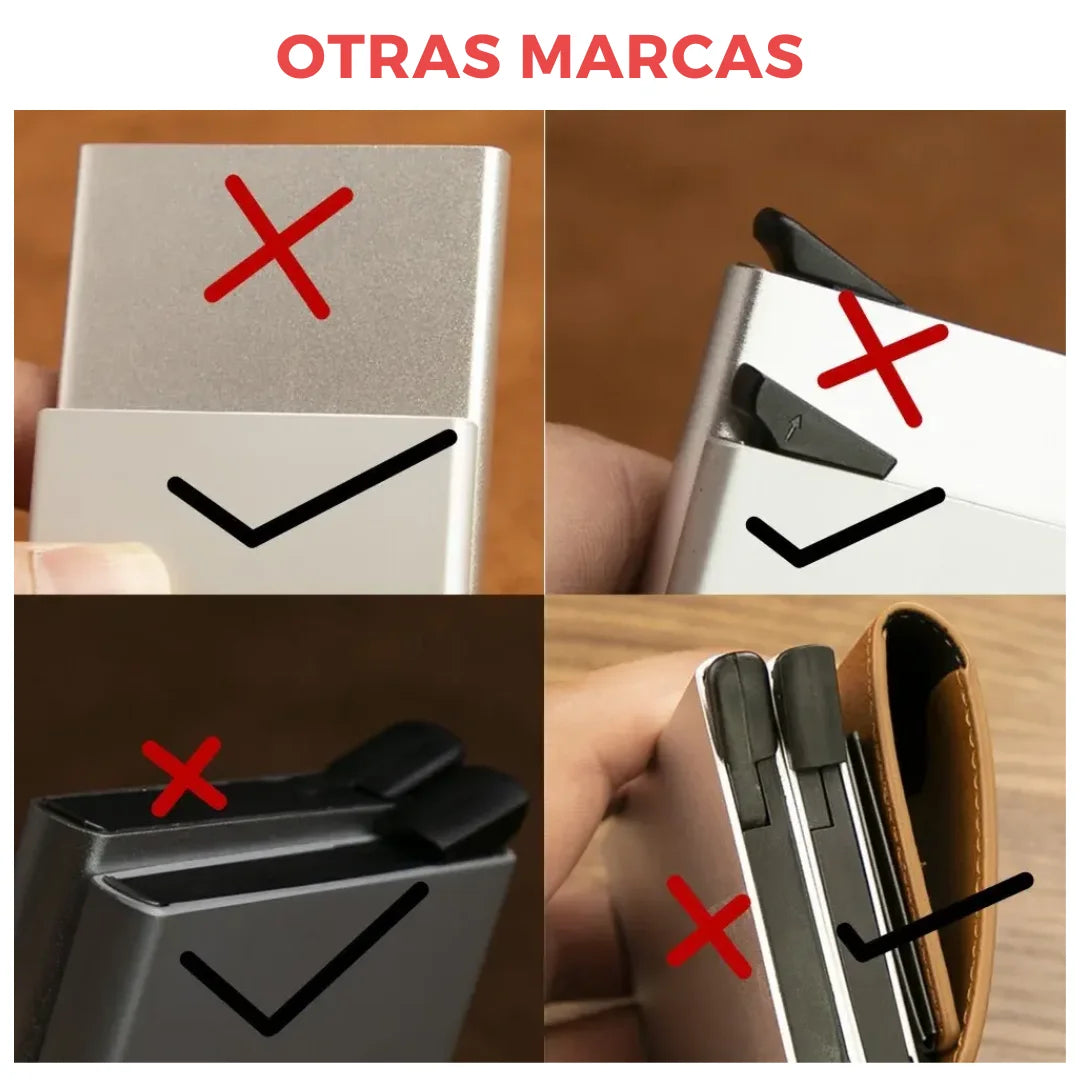 Billetera tarjetero desplegable