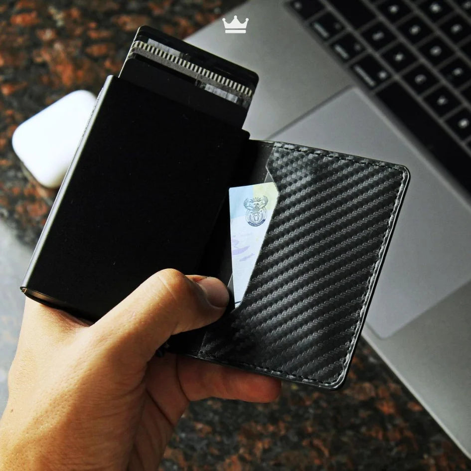 Billetera tarjetero desplegable