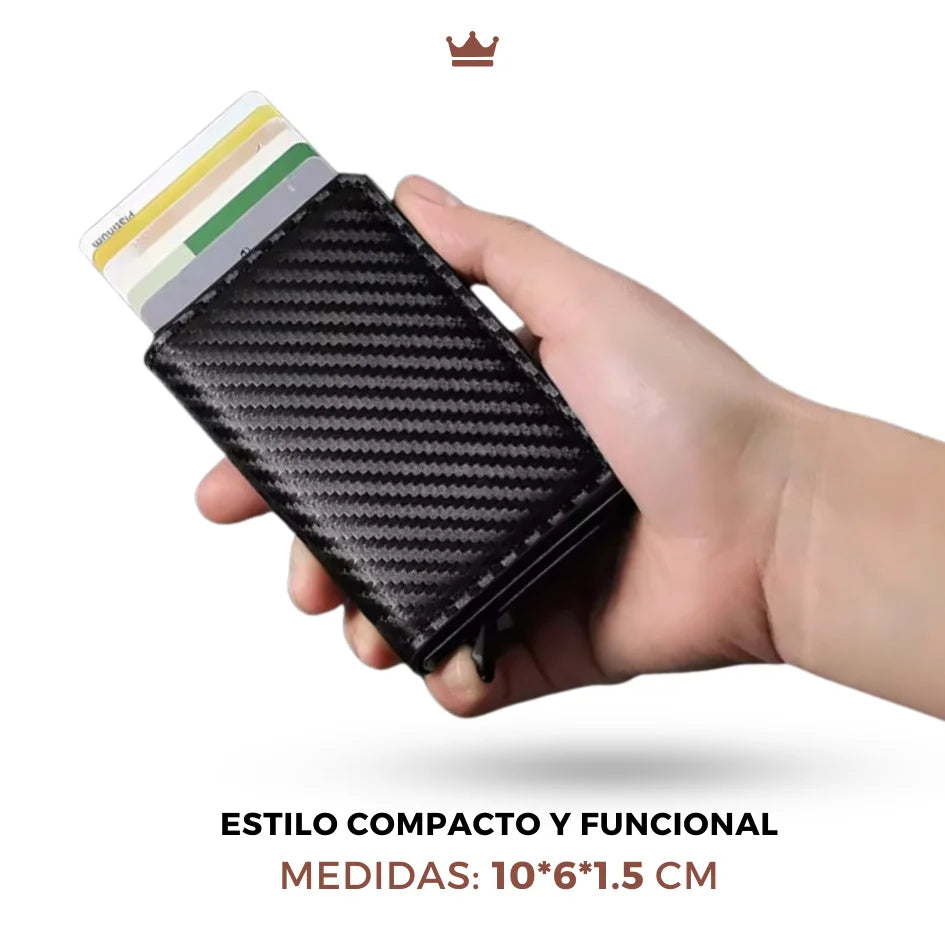 Billetera tarjetero desplegable