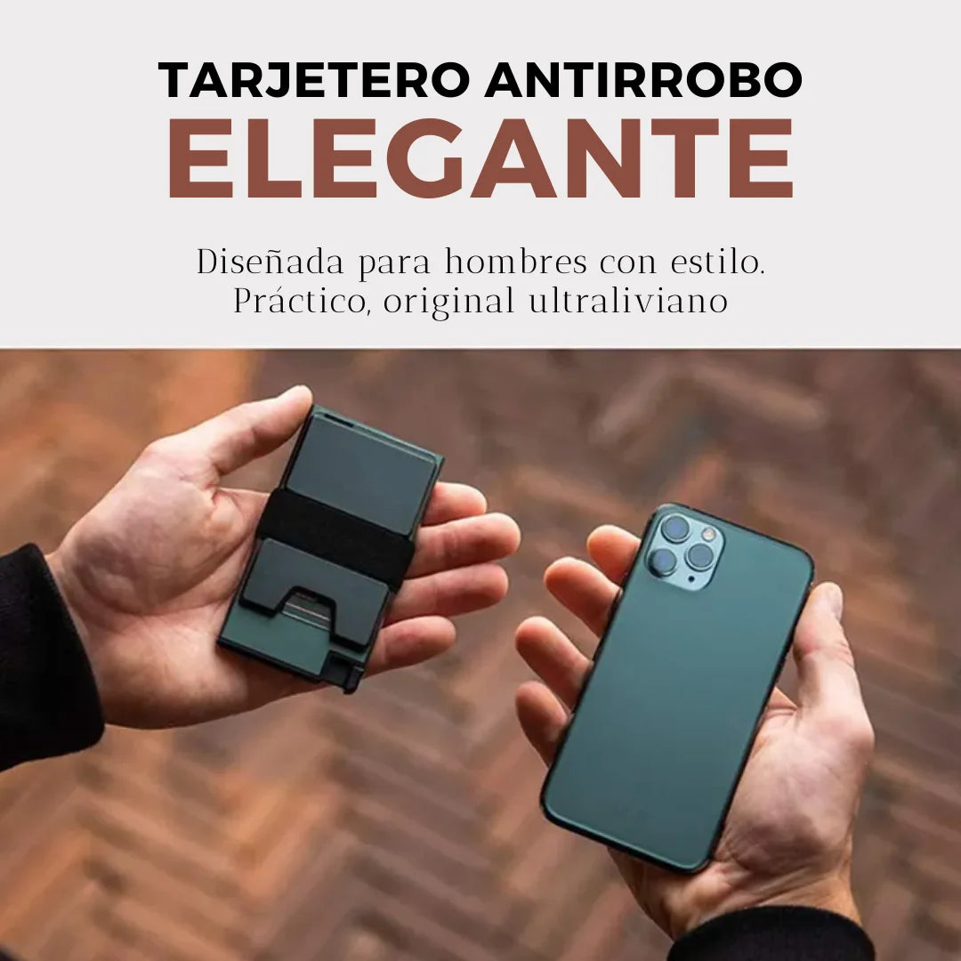 Tarjetero antirrobo RFID